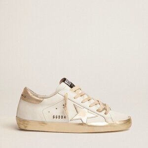 Women's Golden Goose Super-Star sneakers white / gold, size 39, excellent condit